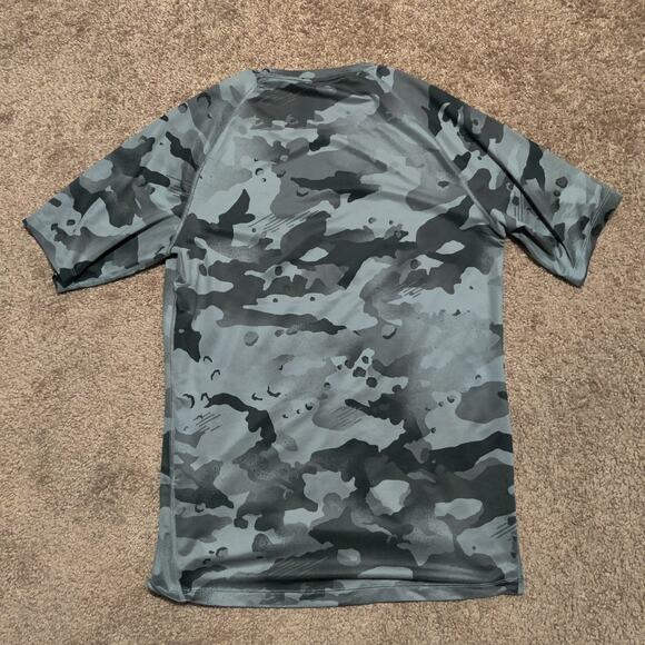 Nike Pro Shirt Mens Size M Gray Camo Dri-Fit Performance Training Tee - Picture 4 of 7